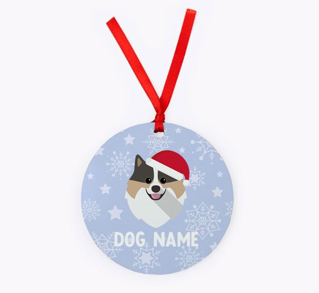 Snowflake: Personalised {breedFullName} Christmas Decoration